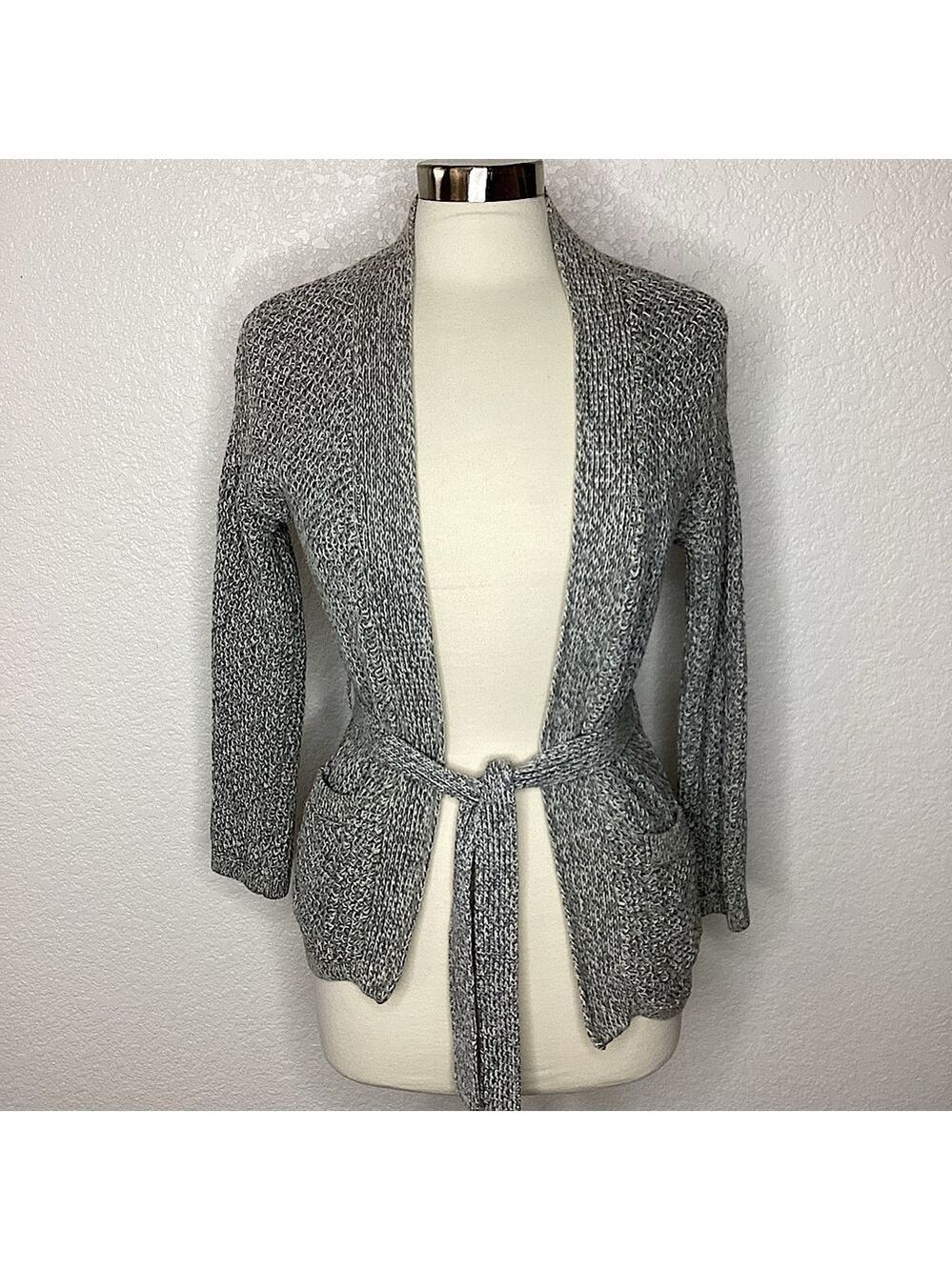 GAP SIZE XS GRAY SWEATER OPEN FRONT CARDIGAN TOP FALL‎ WINTER